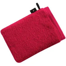 VOSSEN Vegan Life Waschhandschuh 16 x 22 cm rot