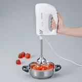 SEVERIN Handmixer HM3822 mit Stabmixer-Aufsatz 300W 5 Geschwindigkeitsstufen weiß