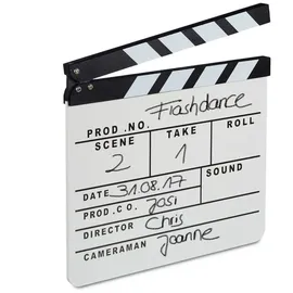 Relaxdays Filmklappe weiß