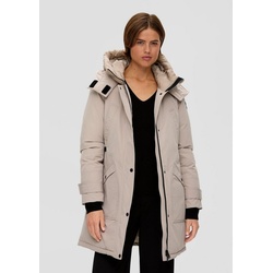 s.Oliver Funktionsmantel Parka mit doppelter Kapuze Layering beige|braun 36