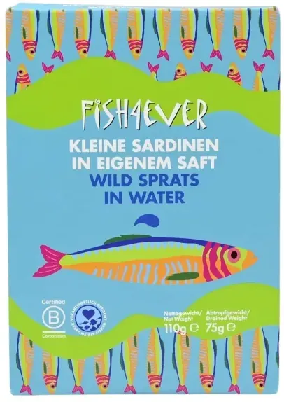 Fish4Ever Kleine Sardinen in eigenem Saft 110g