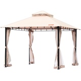Vevor Terrassenpavillon Pavillon Faltpavillon 295x295cm für 6-8 Personen