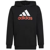 Kinder Kapuzenpullover U BL 2 HOODIE IV7323 140 Black/Bright Red 140