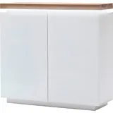 MCA Furniture Highboard 120 x 114 x 40 cm Weiß