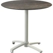 Essentials Klapptisch 70 x 70 x 74 cm Braun/Grau/Khaki