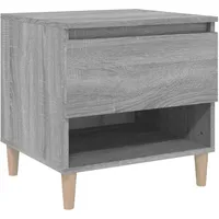 VidaXL Nachttisch Grau Sonoma 50x46x50 cm Holzwerkstoff