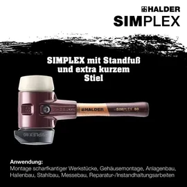 Halder Schonhammer Ø 80 mm Gummi/Nylon