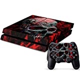 DOTBUY PS4 Skin Aufkleber Sticker Design Folie schützende Haut Schale für Sony Playstation 4 Konsole und 2 Dualshock Controller (Vampire Skull)