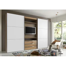 WIMEX Schwebetürenschrank Magic by fresh to go 300 x 216 x 65 cm Beige/Braun/Weiß