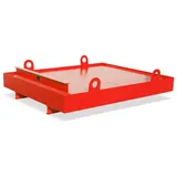 Bauer® Auffangwanne für Container, HxBxT 560 x 2.300 x 2.030 mm, Auffangvolumen 880 l, feuerrot