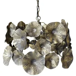 Chic Antique Lampe mit Blumen Dekor, 33x51 cm