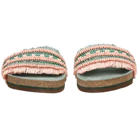 LAZAMANI Pantoletten Leder - Bunt - 38