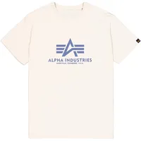 Alpha Industries Basic T-Shirt, Vint.White/Night Purple, L