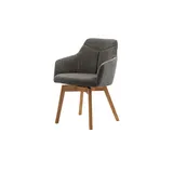 Woodford Armlehnstuhl Bouclé grau