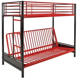 vente-unique Modulo 198 x 0 cm Schwarz/Rot