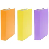 Livepac-Office Ringbuch DIN A5 40 mm Orange/Gelb/Lila 3 St.