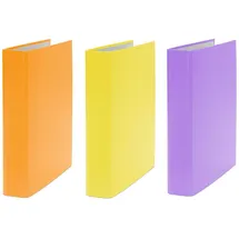 Livepac-Office Ringbuch DIN A5 40 mm Orange/Gelb/Lila 3 St.