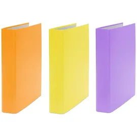 Livepac-Office Ringbuch DIN A5 40 mm Orange/Gelb/Lila 3 St.