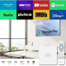 Homatics Box R Lite Android TV Mediaplayer Weiß 4K UHD, 5GHz WiFi, Bluetooth, Sprachfernbedienung)