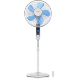 Brandson Standventilator Silent mit Fernbedienung Display, Oszillation 80°, 60 Watt, Ventilator leise, Höhe verstellbar