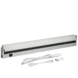 Oktaplex lighting Unterbauleuchte Küche LED Alu 15W 230 V neutralweiß 4000K 90cm Schwenkbare Unterschrankleuchte Rota 1200 lm LED Leiste mit Schalter