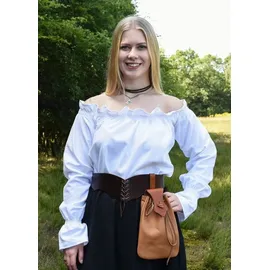 Battle-Merchant Carmenbluse Weiß M