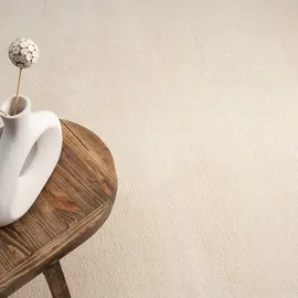 The CarPET Teppich Relax round, rund, Höhe: 16 mm, waschbarer Wohnzimmer Teppich modern rutschfest beige Ø 200 cm x 16 mm