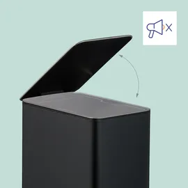 Relaxdays Kosmetikeimer 10 l Schwarz