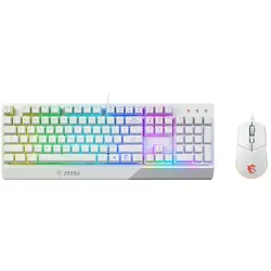 MSI Vigor GK30 combo Gaming Tastatur-und-Maus Set - Deutsch - weiß