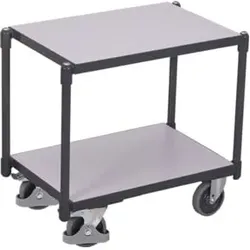 VARIOfit ESD Euro-Systemroller mit 2 Ladeflächen Ladeflächen bündig