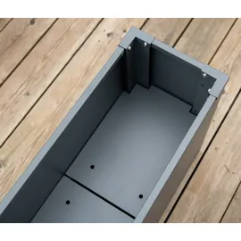 Tchibo Talus Pflanzkasten 100 x 25 x 27 cm Anthrazit