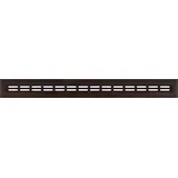 HEXIM Zubehör für Stella Heizkörperverkleidungen, Obere und seitliche Abdeckungen - Befestigungssatz: Wenge, Oberblende - 150x17cm