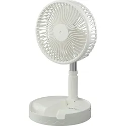 Aufladbarer und klappbarer Mini-Ventilator, weiß