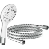 Schütte Handbrause-Set Broadway chrom-weiß