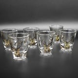 GTK Geweihe & Trophäen Krumholz Hirschkopf Stamper kurz Gläser 6 er Set 2 cl Glas Jagd Dekor Motiv Geschenk Neu