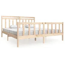 vidaXL Massivholzbett 180 x 200 cm Brown