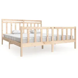 vidaXL Massivholzbett 180 x 200 cm Brown