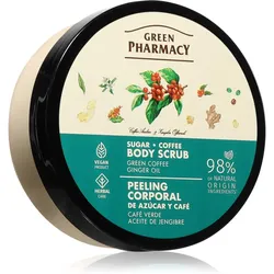 Green Pharmacy Green coffee & Ginger Oil Body Scrub Körper-Peeling mit Zucker 200 ml