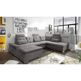 ed-lifestyle Wohnlandschaft Stoffbezug Stone 3-Sitzer Braun