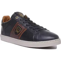 Pantofola D'oro Sorento Uomo Low Herren-Schnürschuhe aus Leder in Blau (40; Blau) - Blau - 40