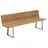 160 x 52 x 89 cm edelstahl/teak geölt