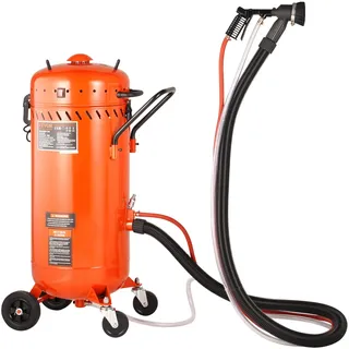 Vevor 28 Gallonen Vakuum-Sandstrahler, staubfreier Sandstrahler mit eingebautem 1200 W Vakuumsystem zur Staubkontrolle und Strahlmittelrückführung, 60-110 PSI Hochleistungs-Strahlgerät