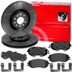 Brembo Geschlitzte Bremsscheiben + Beläge Vorne Passend Für Toyota Gt86 + Brz: Bremsscheibe: 26300ae050, 26300ae070, 26300ae071, 26310aa081, 26310aa09