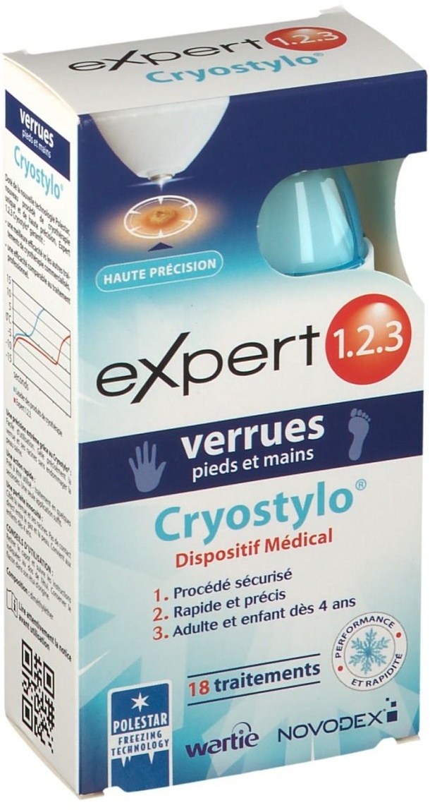 Novodex Expert 1.2.3 verrues Cryostylo 50 ml Stick(s)