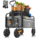 Kesser Bollerwagen faltbar ohne Dach grau