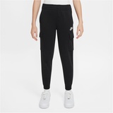 Nike Sportswear Club Fleece Cargohose Kinder Black/Black/White L