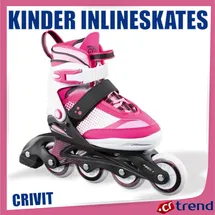 Crivit Jugend Softboot Inlineskates, Größe 37-41, Pink/Weiss