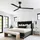parrot uncle 127 cm Deckenventilator Schwarz