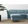 Home Affaire Polsterhocker Trelleborg Cord 58 x 48 x 58 cm Blau/Grau