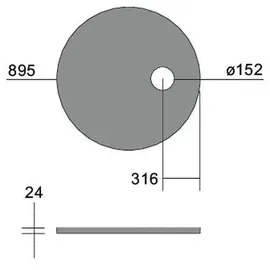 Brumberg Leuchten Akustikpaneel D895mm 85220580